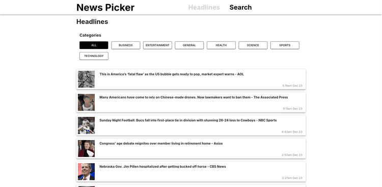 News Picker