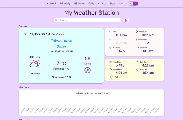 天気情報アプリ