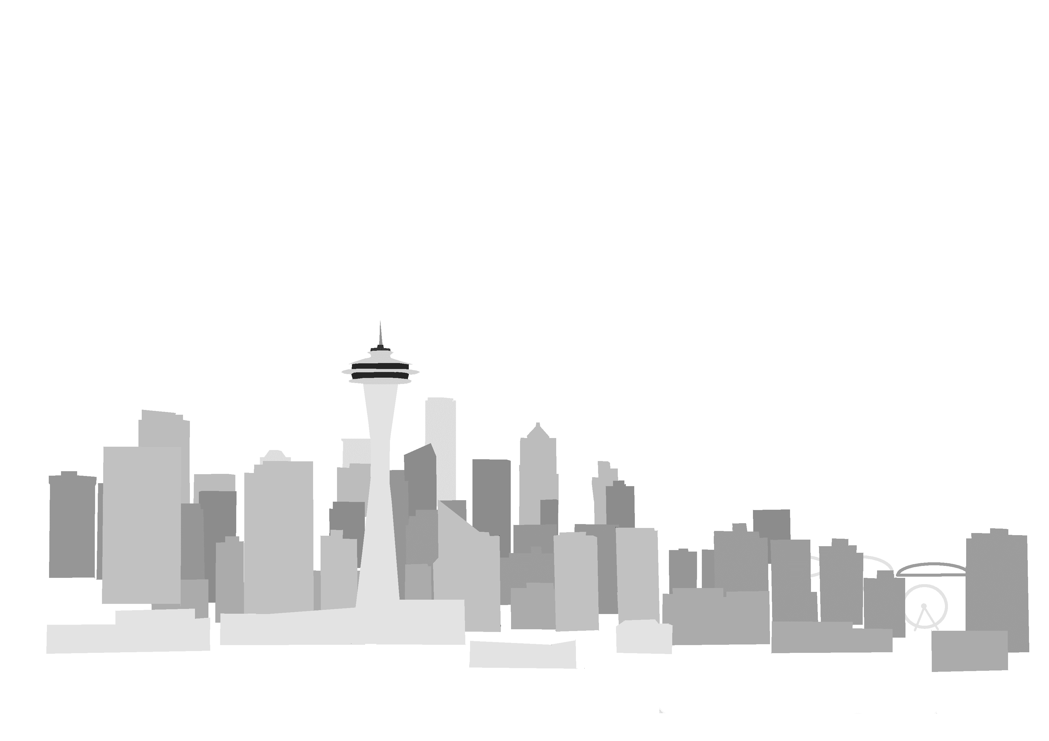 background city and mountain